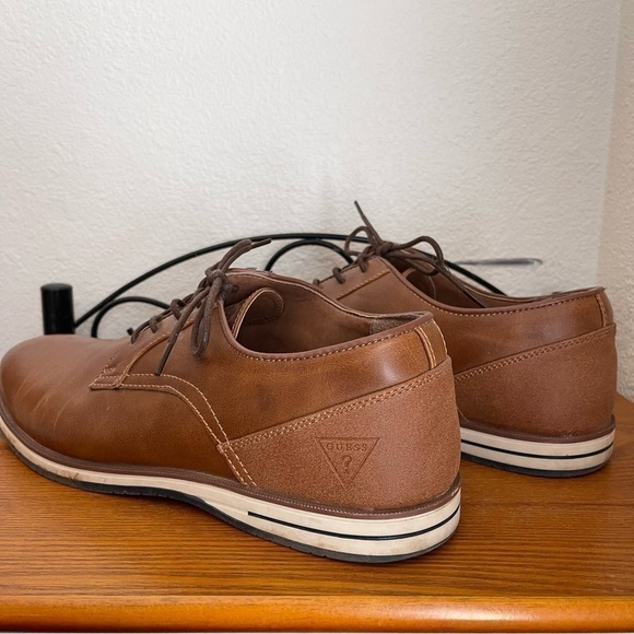 Men's Guess Brown Oxford Faux Leather Shoes size 12M - Picture 5 of 8